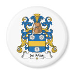 de May Family Crest magnets