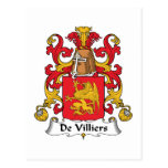 De Villiers Family Crest Post Card