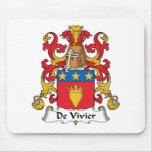 De Vivier Family Crest Mouse Mats
