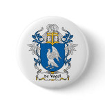 de Vogel Family Crest buttons