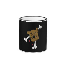 Dead Bear and cross bones Mug