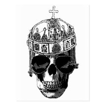 Dead Byzantine Emperor with sunglasses Postcards