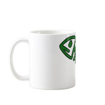 Dead Fish Skeleton Skull Bones Fossil Green Coffee Mug