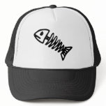 Dead Fish Skeleton Skull Bones Fossil hats