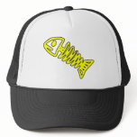Dead Fish Skeleton Skull Bones Fossil Yellow hats