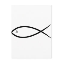 Dead Jesus Fish Postcards