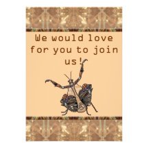 Dead Leaf Mantis Invitation