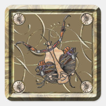 Dead Leaf Mantis Sticker