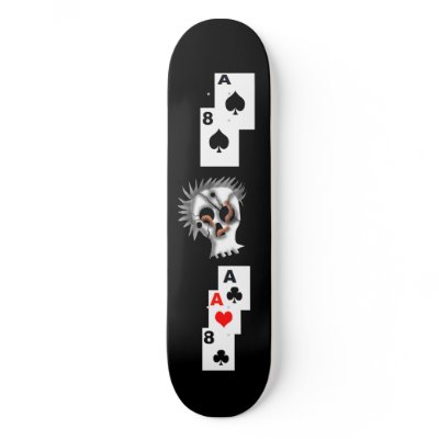 Dead Man's Hand Skateboard by Rajee1