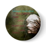 Dead Man's Ravaged Badge Pinback Button