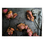 Dead Roses Dance - Blank Inside Greeting Cards