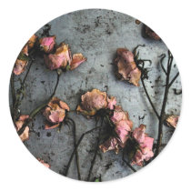 Dead Roses Stickers - round