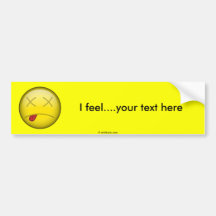 Dead Smiley Bumper Sticker