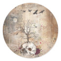 Dead tree dark art stickers