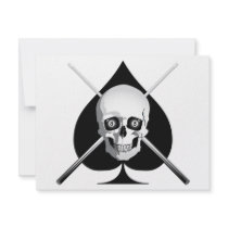 Deadly Billiards Ace Custom Invitations