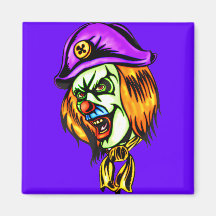 Deadly Evil Clown Refrigerator Magnet