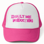 Deadly Mix Productions Trucker Cap (Hot Pink) hats