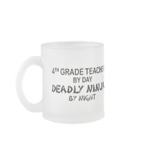 Deadly Ninja by Night - 4th Grade Coffee Mugs