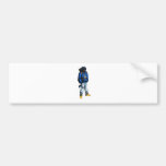 Deadly X Blue Bumper Sticker
