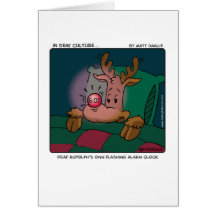 Deaf Rudolph Greeting Cards