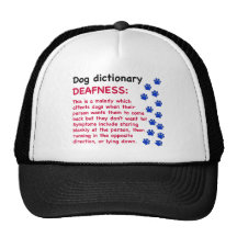 Deafness - dog dictionary mesh hat