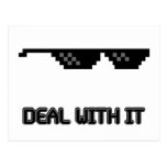 Deal With It Sunglasses Postcards