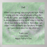 Dear Dad - Father's Day Poster posters