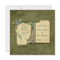 Dear Diary Vintage Save The Date