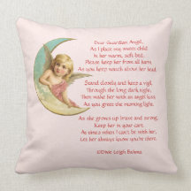 Dear Guardian Angel Birth announcment pillow