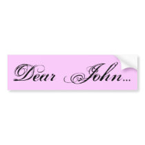 Dear John... Bumper Sticker