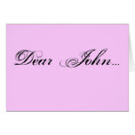 Dear John... Note Card