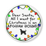 Dear Santa Afghan Hound magnets