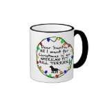 Dear Santa American Pit Bull Terrier Coffee Mugs