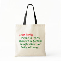 Dear Santa Attorney Bag