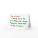 Dear Santa Attorney cards