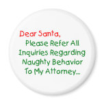 Dear Santa Attorney Magnet
