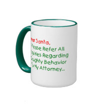 Dear Santa Attorney Coffee Mug