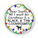 Dear Santa Black & Tan Coonhound
