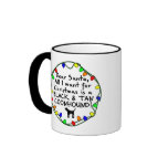 Dear Santa Black & Tan Coonhound Mugs