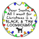 Dear Santa Black & Tan Coonhound