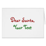 Dear Santa Custom Cards
