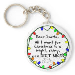 Dear Santa Dirt Bike keychains