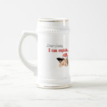 Dear Santa Distressed Border Stein Coffee Mug