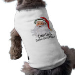 Dear Santa pet clothing