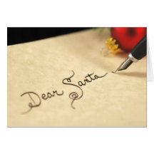 Dear Santa greeting card