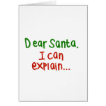 Dear Santa I can explain Cards