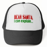 Dear Santa I Can Explain hats