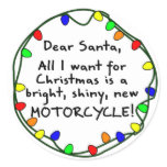 Dear Santa Motorcycle stickers