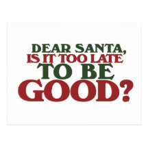 Dear Santa Post Card