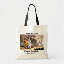 Death and the Circus Trick or Treat Tote Canvas Bag